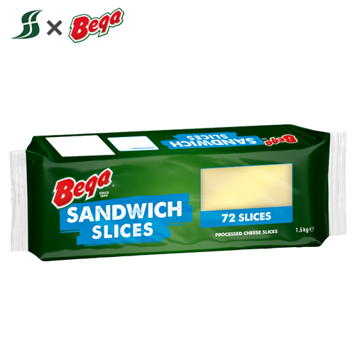 Cheese - Bega - Cheddar Sandwich Slices (72)