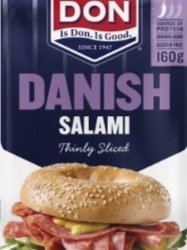Don -Danish Sliced Mild Salami (160g) x 8 p/ctn