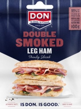 DON® Double Smoked Thinly Sliced Leg Ham (100g) x 10 per ctn