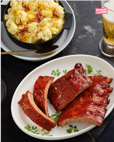 KRC Cookt Seasoned Smoked Pork Ribs (approx 1.6kg)