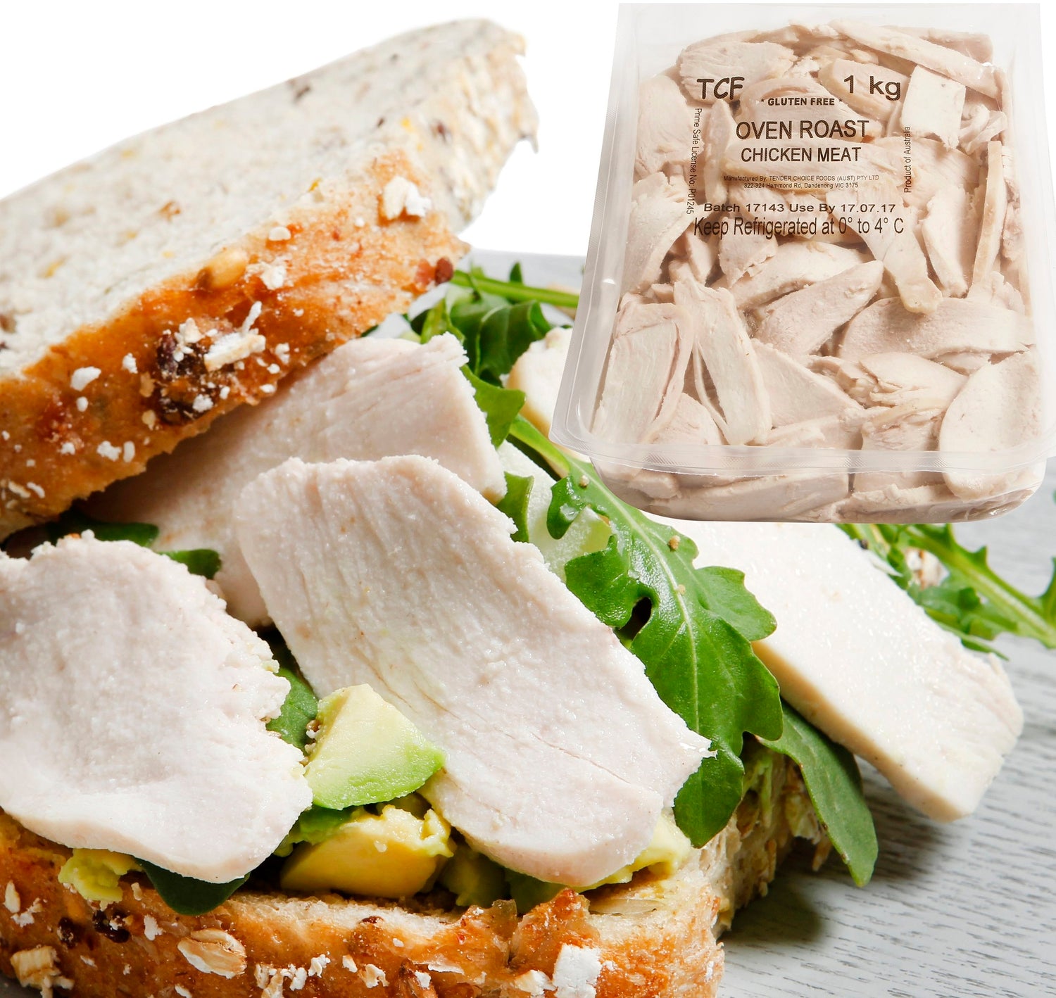 Tender Choice - Roast Chicken Breast sliced 1kg- TCFGFBREAST